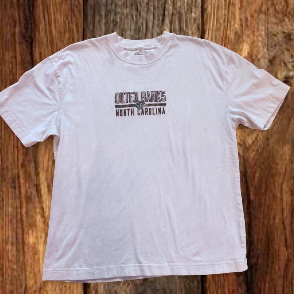 Hollister Outer Banks North Carolina Boxy Graphic T Shirt Large